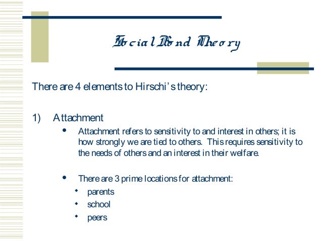 Social control theory essay
